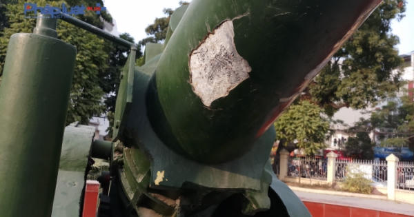 Nhiều nghi vấn xung quanh chất lượng khẩu pháo đồng tại di tích pháo đài Xuân Tảo