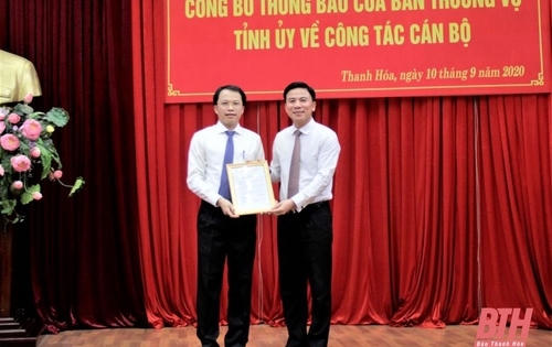Ông Nguyễn Trọng Trang giữ chức Phó Chánh Văn phòng UBND tỉnh Thanh Hóa