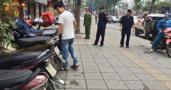 Công an phường Giảng Võ ra quân xử lý vi phạm dịp Tết Nguyên đán