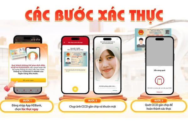 HDBank khuyến nghị khách hàng nhanh chóng bổ sung sinh trắc học, tránh gián đoạn giao dịch HDBank khuyến nghị khách hàng nhanh chóng bổ sung sinh trắc học, tránh gián đoạn giao dịch