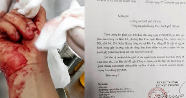 Vụ nhà báo Đỗ Doãn Hoàng bị hành hung: Bộ TT&TT, Hội Nhà báo đề nghị công an vào cuộc