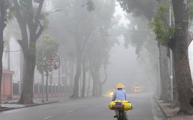 Khu vực Bắc Bộ và Bắc Trung Bộ trời rét và mưa kéo dài đến hết tháng Ba