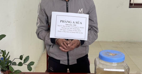 Thanh Hoá: Bắt đối tượng ma tuý, xây chòi trên núi cao để ẩn thân