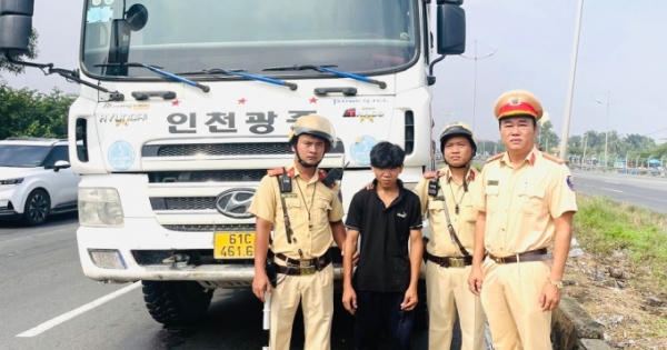 Thiếu niên 17 tuổi trộm xe ben rồi lái từ Bình Dương về miền Tây