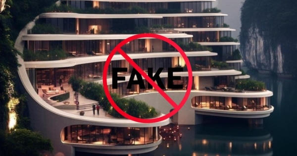Khách sạn "Fantasy Hotel Hạ Long Bay" trên Vịnh Hạ Long là tin giả