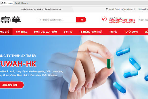 Thu hồi sản phẩm thực phẩm bảo vệ sức khỏe của Công ty TNHH Sản xuất - Thương mại - Dịch vụ FUWAH-HK