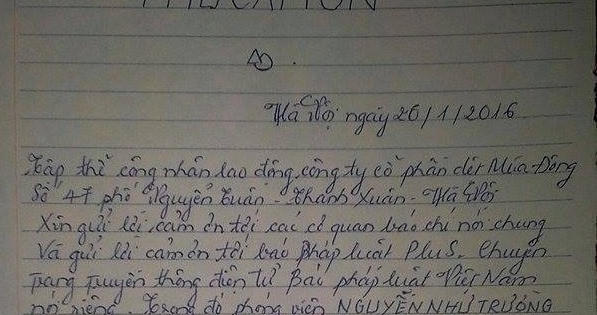 Giải oan công nhân Dệt: Quyền lợi đã về tay người lao động