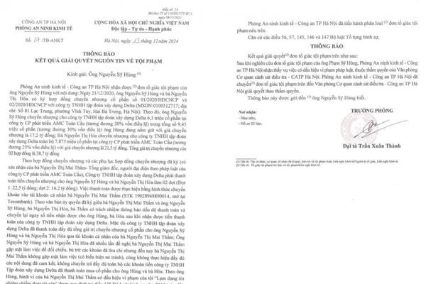 Cần làm rõ dấu hiệu chiếm đoạt tài sản trong thương vụ mua bán cổ phần của Công ty AMC Toàn Cầu