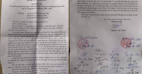 Xuất hiện lá đơn kiến nghị của nữ hiệu trưởng trước lúc tử vẫn tại nhà riêng