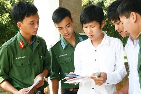 Khối trường quân sự: Tổ chức đăng ký sơ tuyển từ 10/3 Khối trường quân sự: Tổ chức đăng ký sơ tuyển từ 10/3