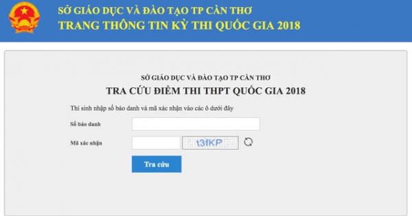 Thí sinh tại đã có thể tra cứu điểm thi THPT