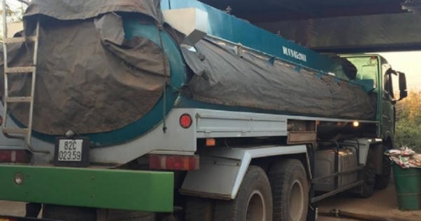 Phát hiện xe bồn chở hàng ngàn lít xăng không rõ nguồn gốc