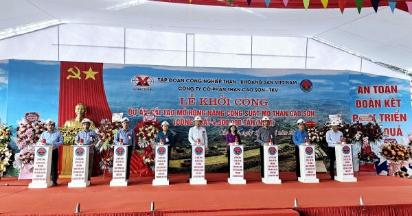 Khởi công Dự án cải tạo mở rộng nâng công suất mỏ than Cao Sơn