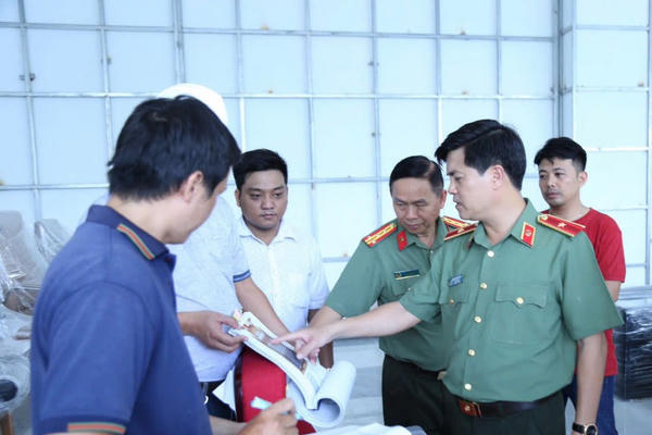 Kiểm tra tiến độ xây dựng Trung tâm chỉ huy Công an Đồng Nai
