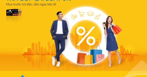 Trả góp lãi suất 0% qua thẻ tín dụng được nhiều người lựa chọn Trả góp lãi suất 0% qua thẻ tín dụng được nhiều người lựa chọn
