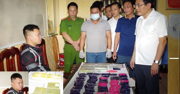 Bắt đối tượng vận chuyển 5 bánh Heroin và trên 10.000 viên ma túy tổng hợp