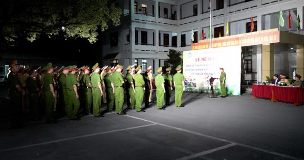 Công an TP Cẩm Phả ra quân đảm bảo trật tự an toàn giao thông dịp cuối năm 2023