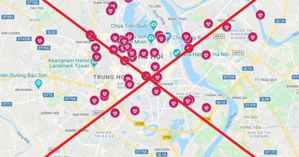 Công an Hà Nội khẳng định: Bản đồ dịch Covid-19 là không chính xác