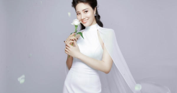 Dương Yến Phi khoe nét đẹp hiền dịu trong bộ đầm trắng ôm sát