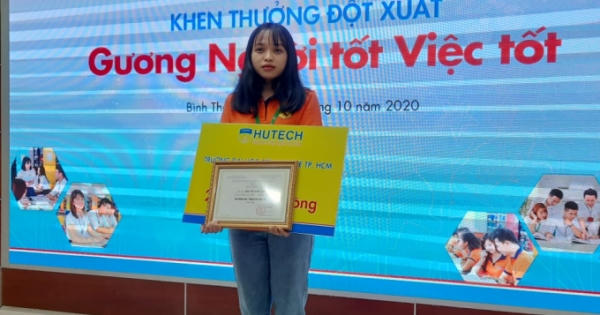 Khen thưởng nữ sinh Hutech nhặt được 200 triệu trả lại người đánh rơi