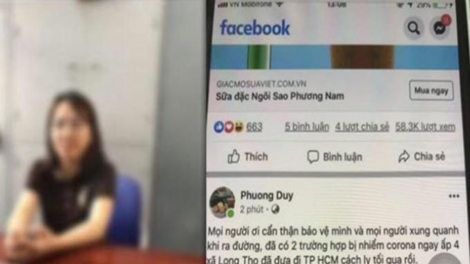 Đồng Nai: Xử lý nữ đối tượng đăng tin thất thiệt về dịch Covid-19