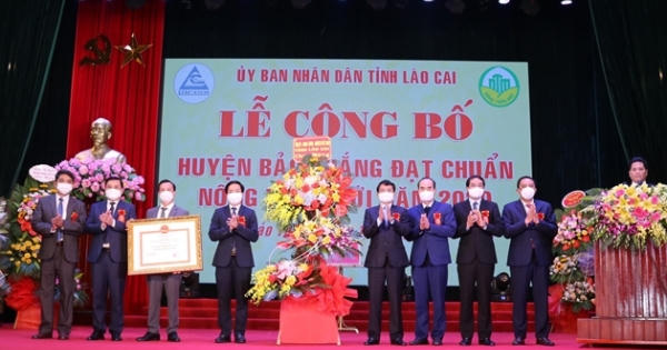 Lào Cai: Công bố huyện Bảo Thắng là huyện đầu tiên đạt chuẩn Nông thôn mới