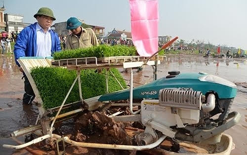 Bí thư lội ruộng