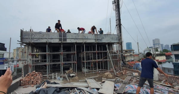 Quận Cầu Giấy ra quân cưỡng chế cắt ngọn công trình vi phạm