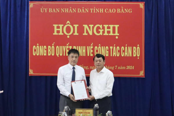Cao Bằng có thêm 2 Phó Giám đốc Sở tài nguyên và Môi trường