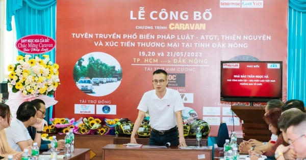 Công bố chương trình Caravan 'Tuyên truyền phổ biến pháp luật, ATGT học đường, xúc tiến thương mại' tại Đắk Nông