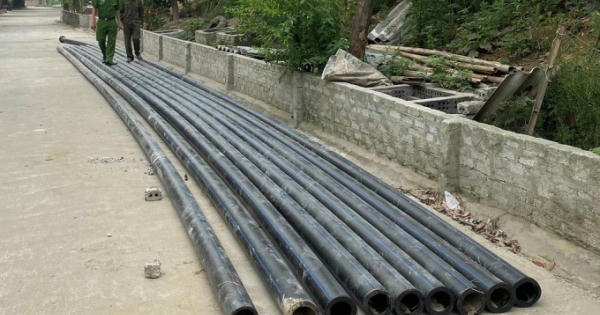 Hàng loạt đường ống dẫn nước tại dự án bị trộm