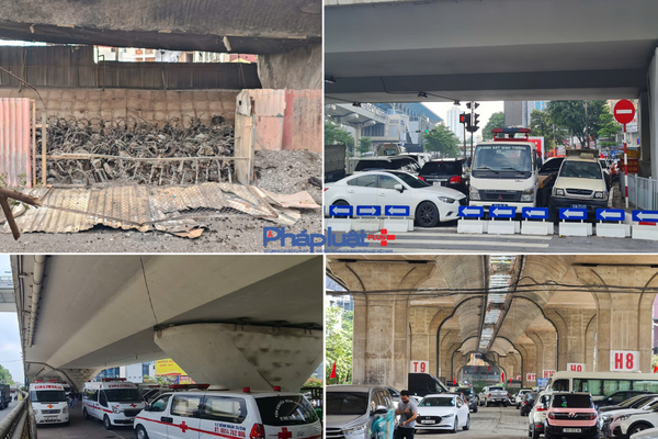 Cận cảnh những điểm trông giữ xe "núp" dưới chân cầu vượt tiềm ẩn nguy cơ bất an giữa lòng Hà nội