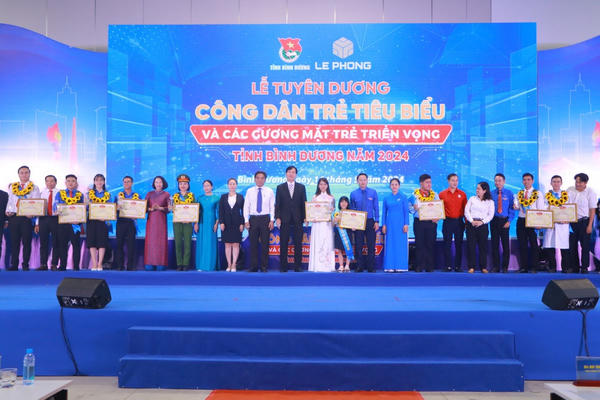 Tuyên dương công dân trẻ tiêu biểu tỉnh Bình Dương