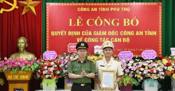 Công an tỉnh Phú Thọ có 6 cán bộ lãnh đạo mới