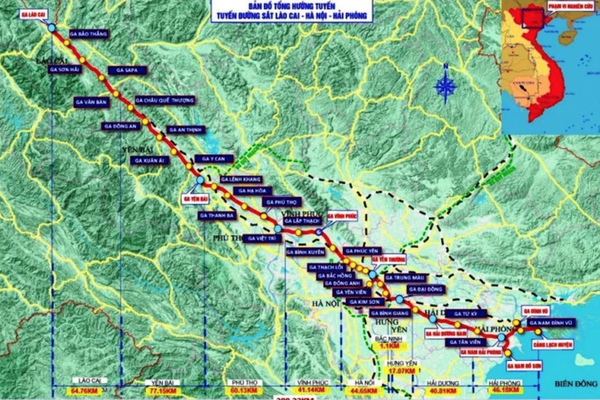 Khởi công Dự án đường sắt Lào Cai - Hà Nội - Hải Phòng vào ngày 19/12/2025