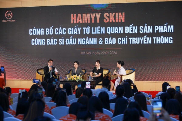 Thương hiệu HAMYY SKIN công bố Giấy chứng nhận và ra mắt bộ sản phẩm chăm sóc sắc đẹp "Made in Việt Nam"