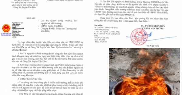 Lãnh đạo UBND tỉnh Quảng Ninh chỉ đạo xử lý, khắc phục hậu quả vụ nước giếng bốc cháy