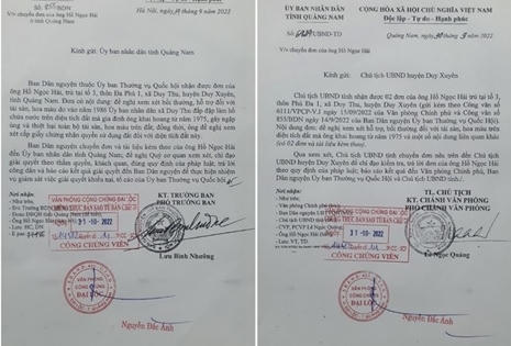Vụ 35 năm “đội đơn” đi đòi quyền lợi tại Duy Xuyên (Quảng Nam): Đã có chỉ đạo sao địa phương chưa giải quyết? Vụ 35 năm “đội đơn” đi đòi quyền lợi tại Duy Xuyên (Quảng Nam): Đã có chỉ đạo sao địa phương chưa giải quyết?