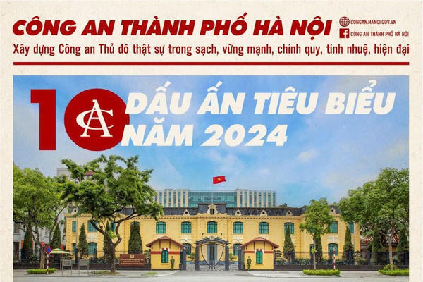 10 dấu ấn tiêu biểu 2024 của công an Thành phố Hà Nội