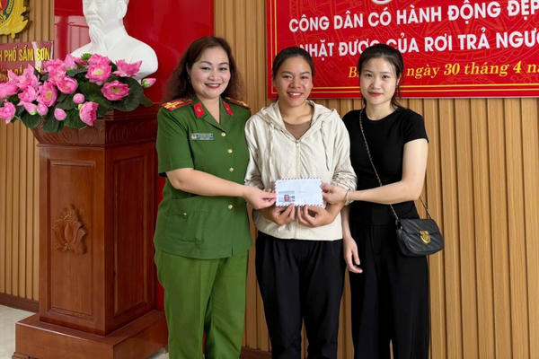 Biểu dương công dân có hành động đẹp nhặt được của rơi, trả lại người đánh mất