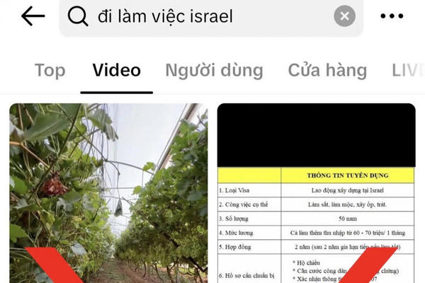 Bộ Nội vụ cảnh báo thông tin tuyển chọn, đưa lao động sang Israel