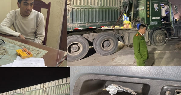 Thanh Hoá: Bắt 2 đối tượng tổ chức sử dụng ma túy trên xe container