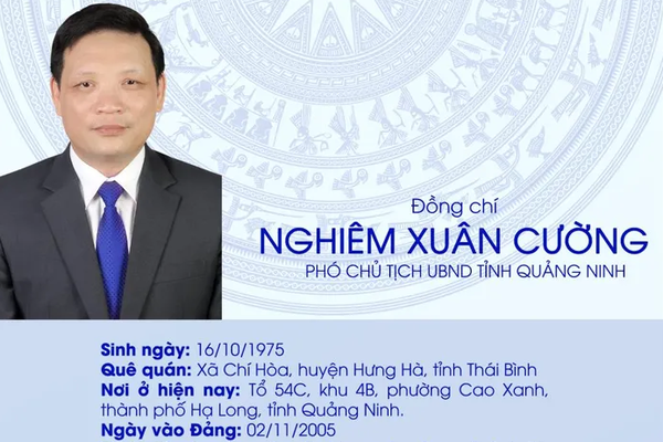 Ông Nghiêm Xuân Cường được Thủ tướng phê chuẩn giữ chức Phó chủ tịch UBND tỉnh Quảng Ninh