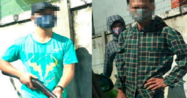 Côn đồ bịt mặt nã súng hoa cải vào taxi, 3 người nhập viện