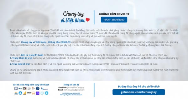 Cộng đồng người Việt khắp thế giới “Chung tay vì Việt Nam” đẩy lùi Covid-19