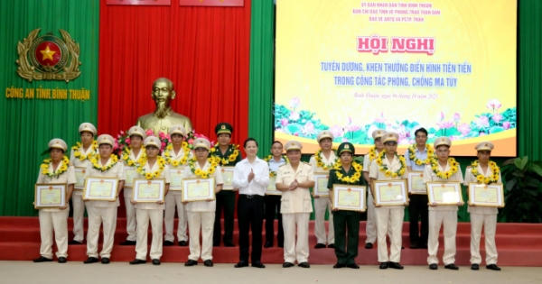 130 tập thể, cá nhân được tôn vinh trong công tác phòng/chống ma túy tại Bình Thuận