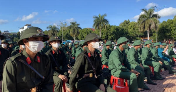 Gia Lai: Hơn 2500 thanh niên ưu tú lên đường nhập ngũ