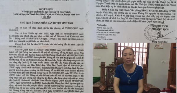 Hải Phòng: Khiếu nại về đất đai kéo dài, người dân bức xúc gửi đơn cầu cứu khắp nơi