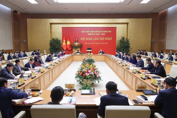 Thủ tướng Phạm Minh Chính chủ trì Hội nghị lần thứ nhất Ban Chấp hành Đảng bộ Chính phủ