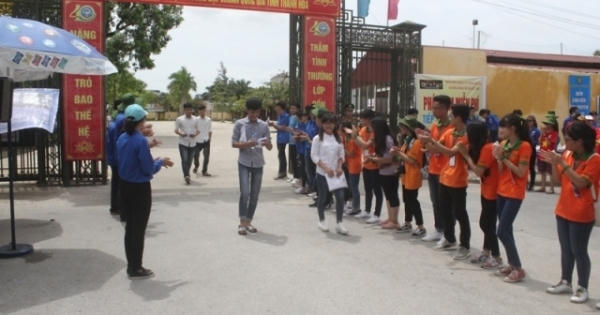 Thanh Hóa: Hơn 100 thí sinh vắng mặt trong buổi thi THPT đầu tiên